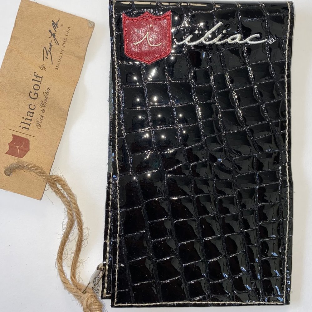 iliac Golf Black Yardage Book Cover USA Made New